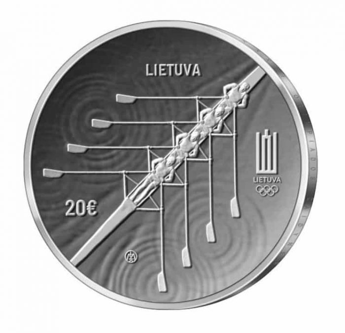Серебро Литва олимпийские1 Cеребро Литва 20 евро 2021 - XXXII Олимпийские игры в Токио — изображение 1