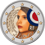 Moneda de 2 euros de color 2015 Francia - 225 Aniversario del Festival de la Federación