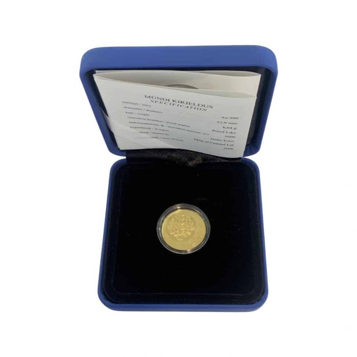 Moneda de oro de 50 coronas Estonia 2008 - 90 aniversario de la República de Estonia (Molino) - Imagen 3