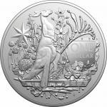 Серебро Австралия 1 доллар 2021 - Герб Австралии