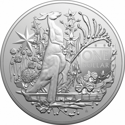 Silver Australia 1 dollar 2021 - Coat of arms of Australia
