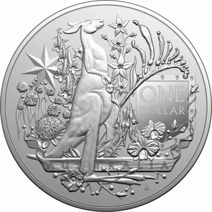 Argento Australia 1 dollaro 2021 - Stemma dell'Australia - immagine 1