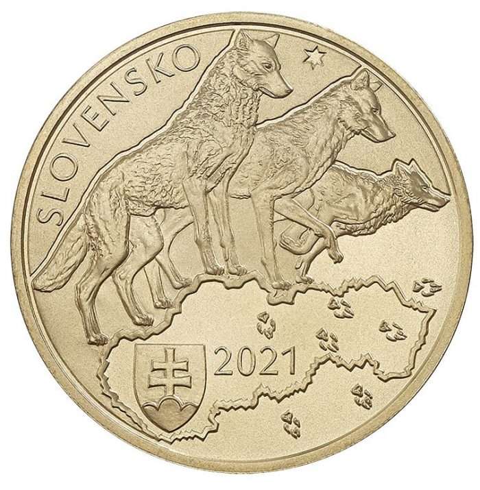 5 euro Slovacchia 2021 - Wolf - immagine 1