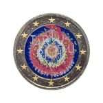 Moneta da 2 euro colorata 2020 Estonia - 100° Anniversario del Trattato di Pace di Tartu