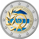 Moneda de 2 euros de color Grecia 2011 - Olimpiadas Especiales Mundiales de Verano Atenas 2011