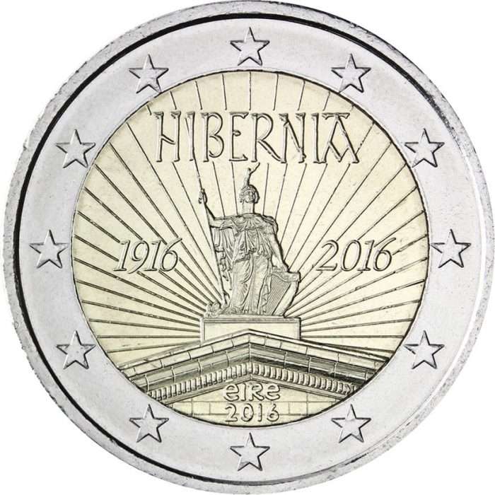 irlanti2euroa 2 euroa 2016 Irlanti - 100 vuotta Hibernian pääsiäisen noususta - Image 3