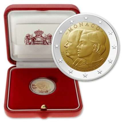2 euro Monaco 2021 - 10th wedding anniversary of Prince Albert and Charlene (PROOF)