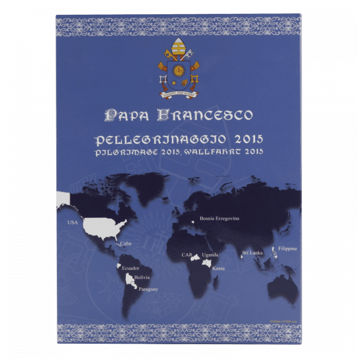 Vatikan 2015 kollektsioon-2 50-sendine Vatikan 2015 värviline kollektsioon – paavst Franciscus (11 münti) - Image 3