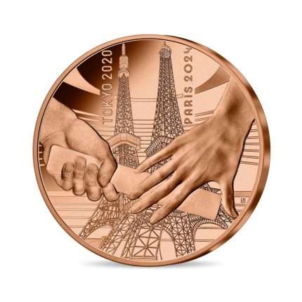 1/4 euro France 2021 - 2024 Olympics Handover of the Tokyo-Paris flag