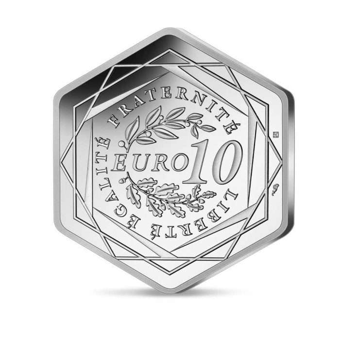 Moneda Plata 10 Euro Francia 2021 - Juegos Olímpicos Paris 2024 - Imagen 2