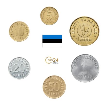 Set Estonia - Kroons UNC