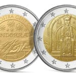Komplekt 2 eurot + 2 eurot Andorra 2021 - Meritchelli Jumalaema + eakate eest hoolitsemine