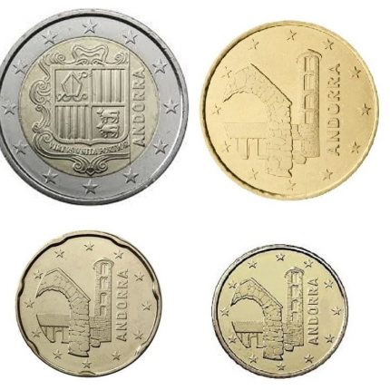 Euro series Andorra 2021 - 2 € + 0.50 € + 0.20 € + 0.10 €