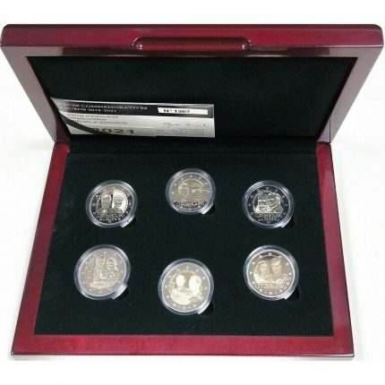 Комплект двухъевровых монет Люксембург 2019-2021 PROOF
