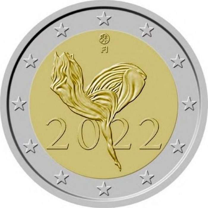 2 euros Cartera bancaria monedas euro 2022 Finlandia BU + 2 euro - Imagen 3