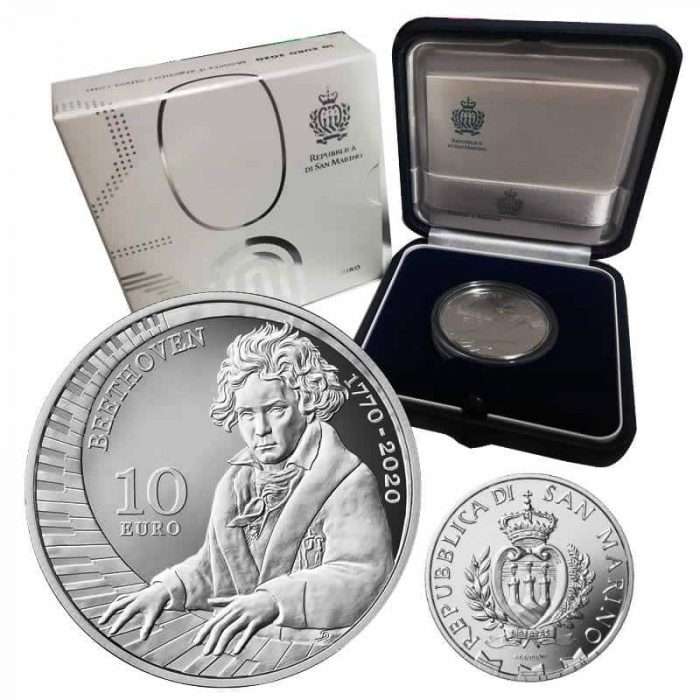 Moneda 10 Euro Plata San Marino 2020 - 250 Aniversario del Nacimiento de Ludwig van Beethoven - Imagen 3