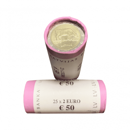 Rull 2 eurot Läti 2016 - Lehm