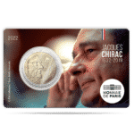 2 euroa 2022 Ranska - 90 vuotta Jacques Chirac syntymästä BU