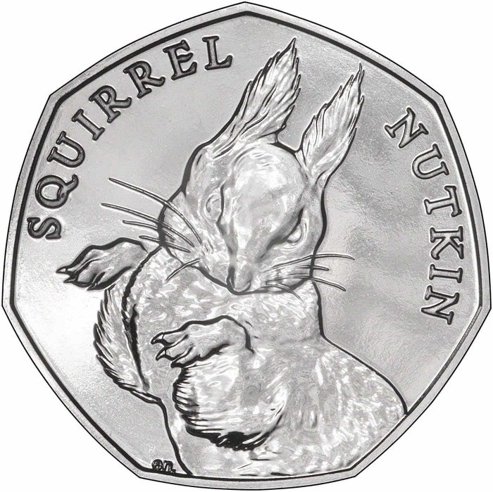 Scoiattolo Natkin 50 penny UK 2016 - Scoiattolo Natkin - immagine 1