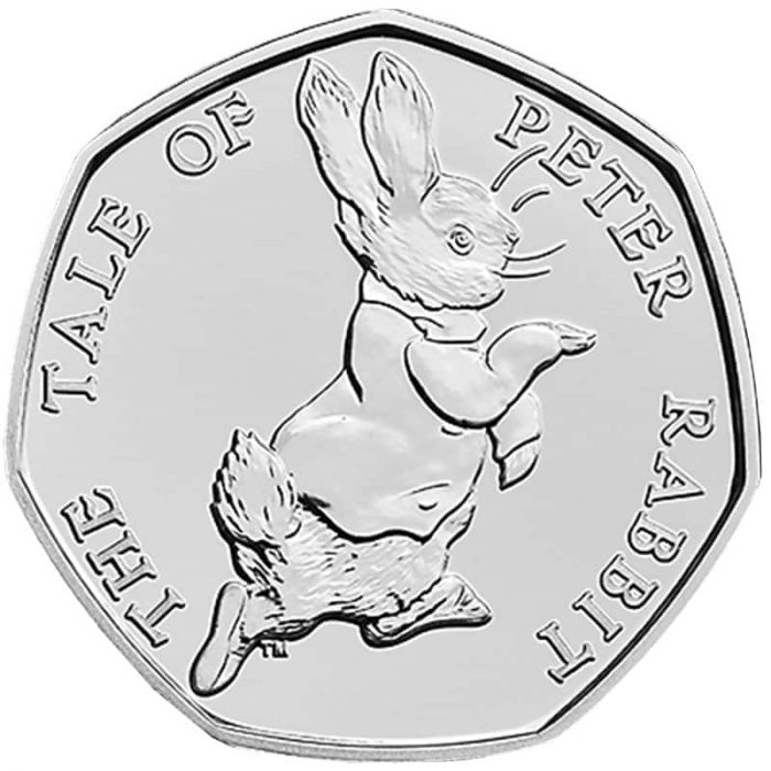 50 penny UK 2017 - Peter Rabbit - immagine 1