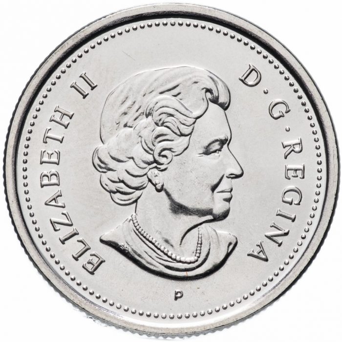 Moneda de color 25 centavos Canada 2008 - Memorial Day de Isabel II - Imagen 2