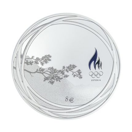 Moneta 8 Euro Argento Estonia 2022 - XXIV Giochi Olimpici Invernali di Pechino