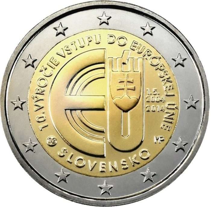 Rollo 2 euros Eslovaquia 2014 - 10 años de la adhesión de Eslovaquia a la UE - Imagen 2