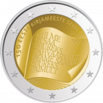 Rotolo 2 euro Estonia 2022 - 150° anniversario della Società Letteraria Estone - immagine 2