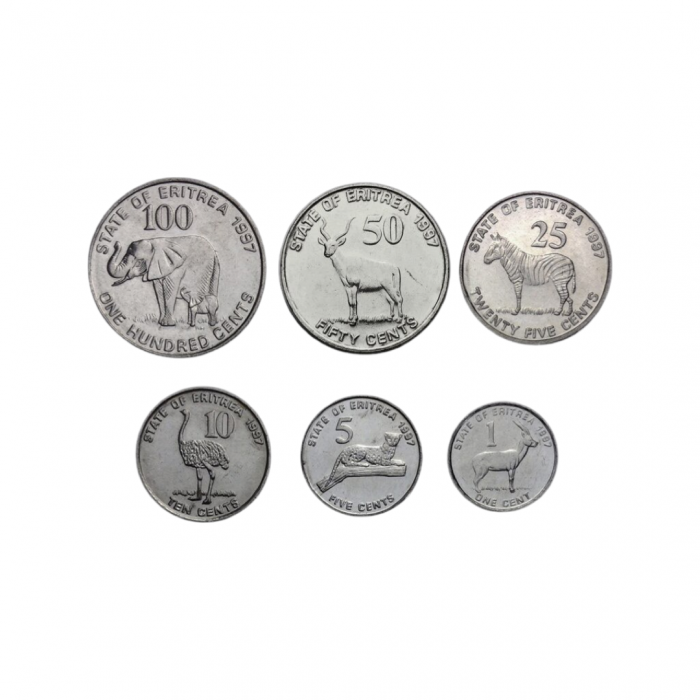 Eritrea - set di 6 monete 1997 - immagine 1