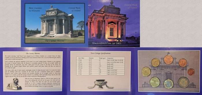 Iirimaa euromüntide pangavoldik 2003 UNC - Image 2