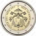 2 euroa Vatikaani 2013 - Sede Vacante (Vapaa valtaistuin) - Image 2