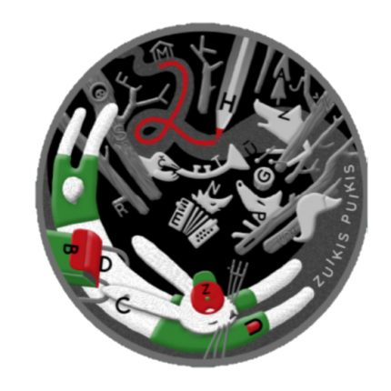 5 euro silver coin Lithuania 2022 - Fairy tale "Zuikis Puikis"