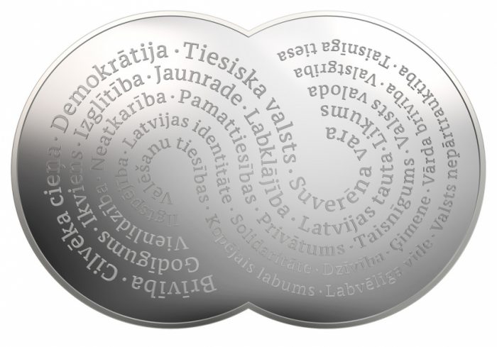 Moneda 5 euro plata Letonia 2022 - Constitución de la República de Letonia - Imagen 2