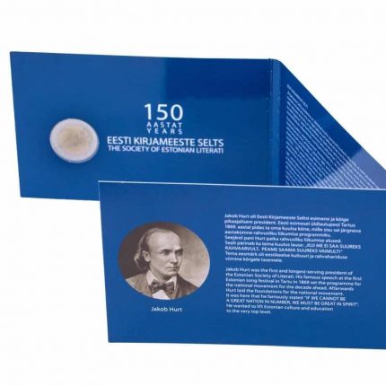 2 euro Estonia 2022 - 150th anniversary of the Estonian Literary Society BU