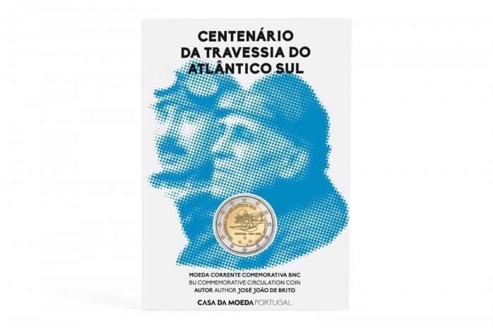 2 euro 2022 Portogallo - 100° anniversario della prima traversata aerea del Sud Atlantico BU - immagine 1