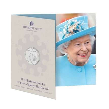 50 peniques Gran Bretaña 2022 - Jubileo de platino del reinado de Su Majestad la Reina Isabel II
