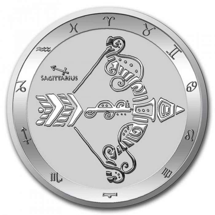 Sagittario Tokelau argento 2022 12 segni zodiacali – Collezione di monete d'argento Tokelau 2022 - immagine 13