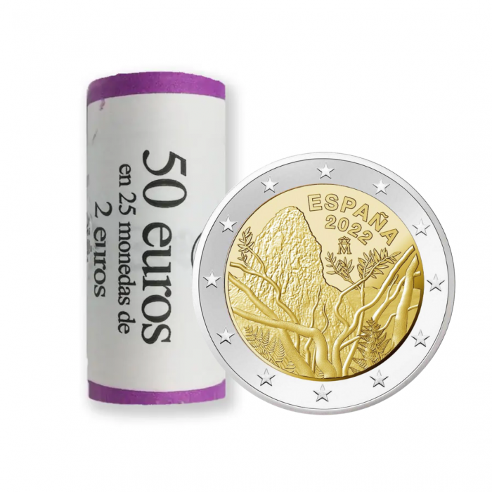 Rullaa 2 euroa Espanja 2022 - Garajonayn kansallispuisto - Image 1