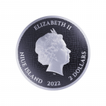 2$ Moneta d'Argento Niue 2022 - Drago Gallese - immagine 2