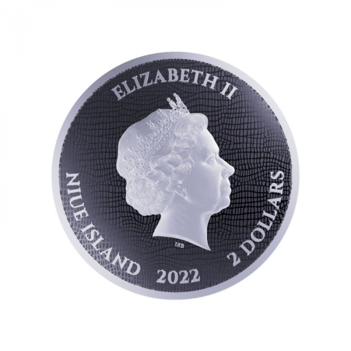 2$ Moneta d'Argento Niue 2022 - Drago Gallese - immagine 2
