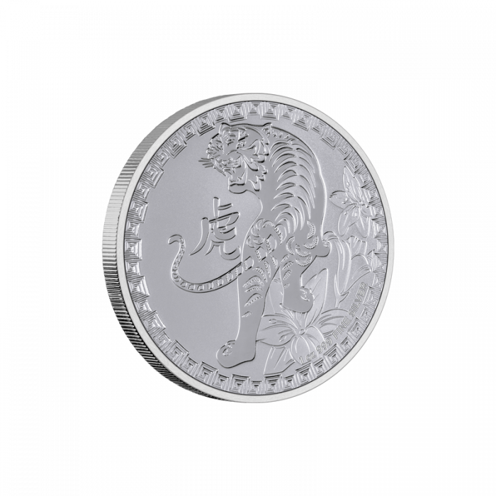 Moneta d'Argento 2$ Niue 2022 - Anno della Tigre - immagine 1