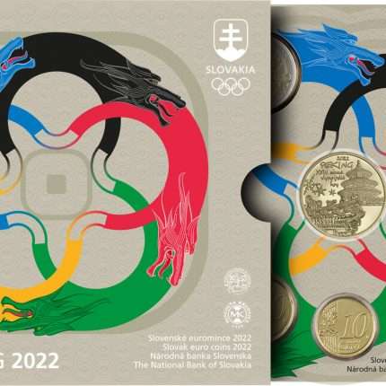 Set banca monete in euro Slovacchia 2022 BU + medaglia