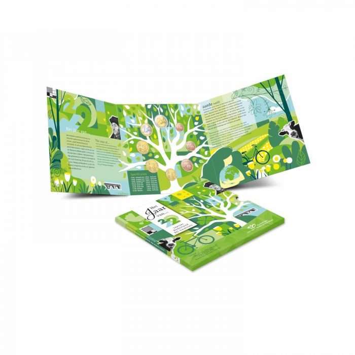 Cartera bancaria monedas euro 2022 Países Bajos BU - Imagen 1