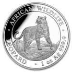 Moneda de plata 100 chelines Somalia 2022 - Leopardo