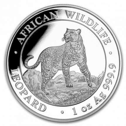Silver coin 100 shillings Somalia 2022 - Leopard