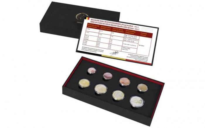 Pankkisarja eurokolikoita 2021 Belgia PROOF - Image 1