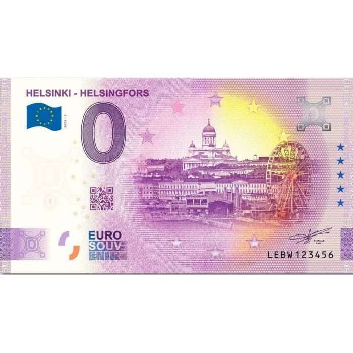 Helsinki_nollaseteli_2022_Suomen_Rahaliike_ml 0 eurot Soome 2022 – Helsingi - Image 1