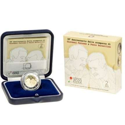 2 euro Italy 2022 - 30th anniversary of the death of Judges Falcone and Borsellino PROOF