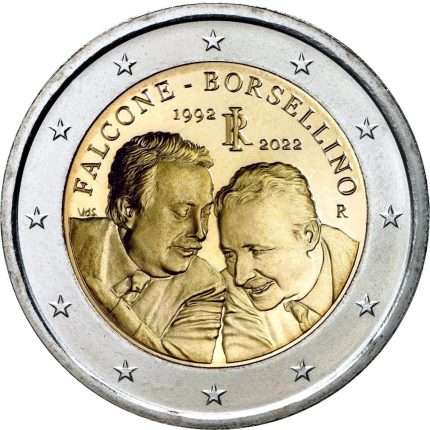 2 eurot Itaalia 2022 – Kohtunike Falcone ja Borsellino 30. surma-aastapäev