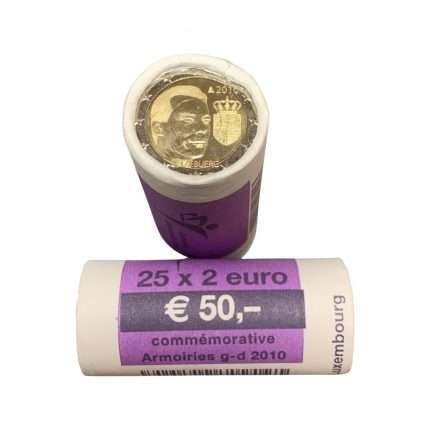 ROTOLO 2 euro Lussemburgo 2010 – Stemma del Granduca di Lussemburgo Henri
